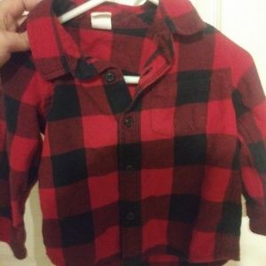 Baby Gap buffalo plaid flannel 18-24M